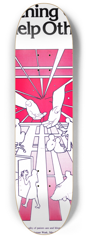 National Institutes of Health - Reaching out to help others 8.25 inch art skate deck
