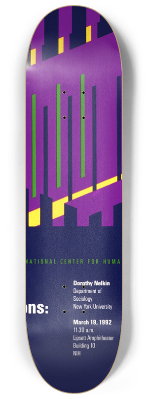 National Institutes of Health - Social implications; genetics and popular culture 8.25 inch art skate deck