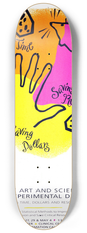 National Institutes of Health - The art and science of experimental design 8.25 inch art skate deck