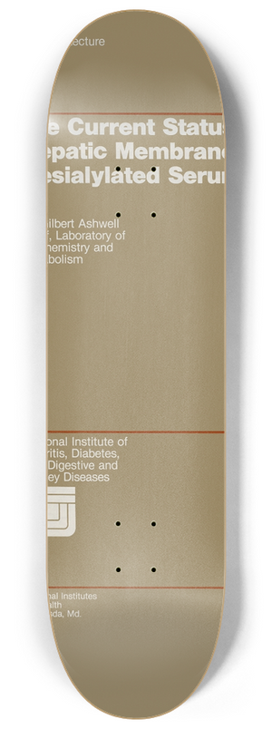 National Institutes of Health - The current status of the hepatic membrane receptor for desialylated serum glycoproteins 8.25 inch art skate deck