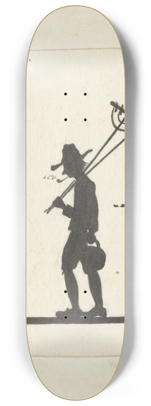 Nelly Bodenheim - Silhouet van een tuinman 8.25 inch art skate deck