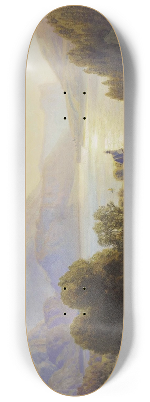 Anton Hlavacek - Blick ber einen Alpensee (Attersee) 8.25 inch art skate deck