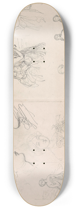 Nicaise De Keyser - Attitudes and Heads 8.25 inch art skate deck