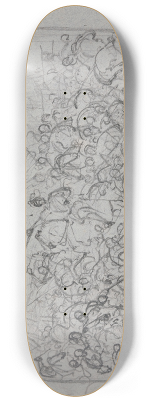Nicaise De Keyser - Battle Scene 8.25 inch art skate deck