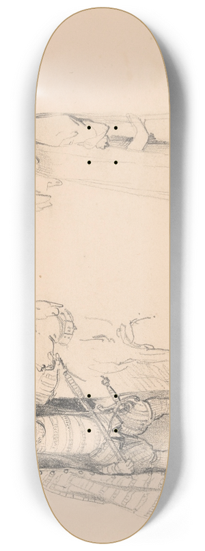 Nicaise De Keyser - Cardinal Granvelles Dwarf and a Standing Monk 8.25 inch art skate deck