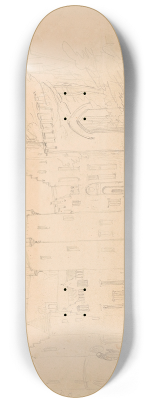 Nicaise De Keyser - Castle of Cleydael at Aartselaar 8.25 inch art skate deck Nicaise De Keyser - Castle of Cleydael at Aartselaar 8.25 inch art skate deck