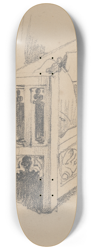 Nicaise De Keyser - Detail of a Bench 8.25 inch art skate deck