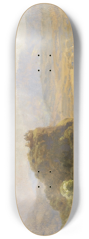 Anton Hlavacek - Landschaft mit Burg 8.25 inch art skate deck