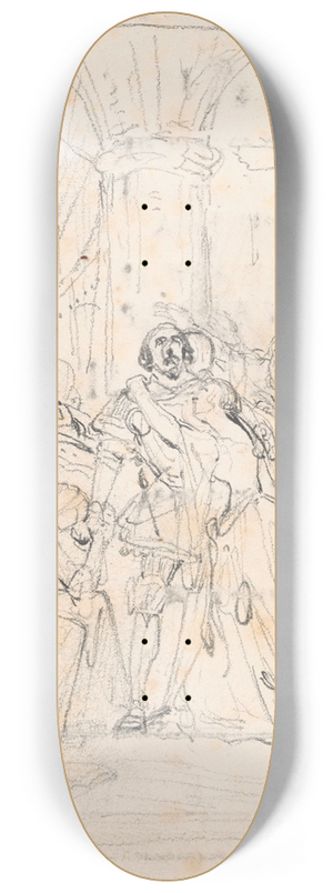 Nicaise De Keyser - Historical Scene 8.25 inch art skate deck