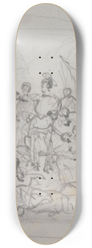 Nicaise De Keyser - Historical Scene 8.25 inch art skate deck