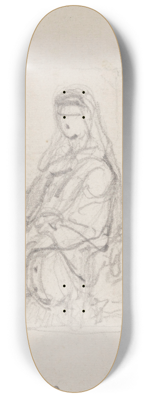 Nicaise De Keyser - Leaning Woman 8.25 inch art skate deck