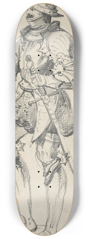 Nicaise De Keyser - Man in Armour 8.25 inch art skate deck