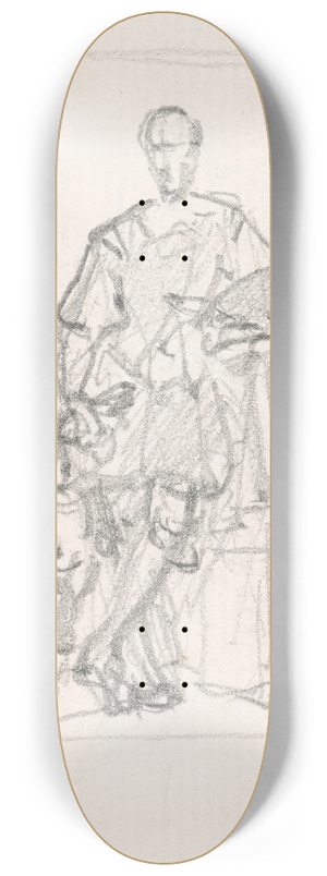 Nicaise De Keyser - Painter with Dog 8.25 inch art skate deck