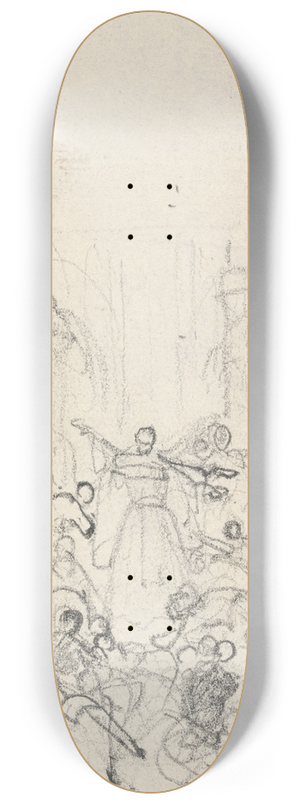 Nicaise De Keyser - Peter the Hermit Preeching the Crusade 8.25 inch art skate deck Nicaise De Keyser - Peter the Hermit Preeching the Crusade 8.25 inch art skate deck