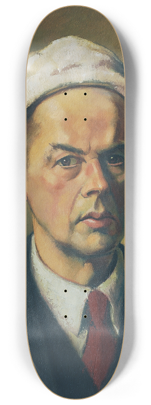 Anton Hula - Selbstbildnis mit weier Mtze 8.25 inch art skate deck