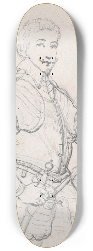 Nicaise De Keyser - Portrait of a Man 8.25 inch art skate deck