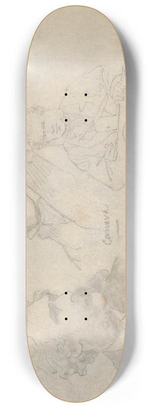 Nicaise De Keyser - The Artists Thomas Faed, Antonio Canova en Edwin Henry Landseer 8.25 inch art skate deck