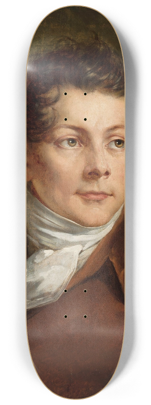 Antoni Brodowski - Portrait of Karol Brodowski, artists brother 8.25 inch art skate deck Antoni Brodowski - Portrait of Karol Brodowski, artists brother 8.25 inch art skate deck