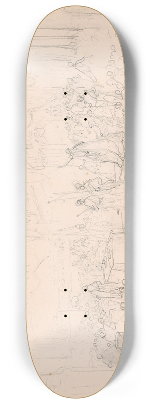 Nicaise De Keyser - The Coronation of William II in the Nieuwe Kerk in Amsterdam on 28 November 1840 8.25 inch art skate deck