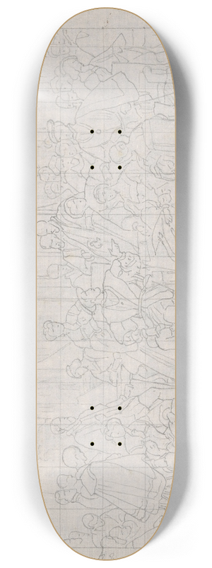 Nicaise De Keyser - The Court of Francis I of France in Fontainebleau 8.25 inch art skate deck Nicaise De Keyser - The Court of Francis I of France in Fontainebleau 8.25 inch art skate deck