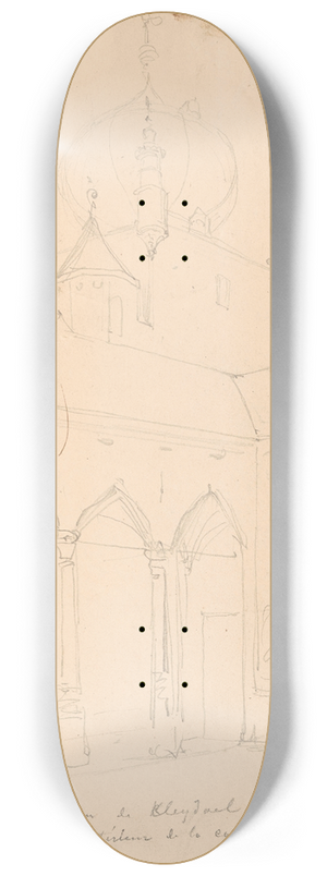 Nicaise De Keyser - The Inner Court of the Castle of Cleydael at Aartselaar 8.25 inch art skate deck Nicaise De Keyser - The Inner Court of the Castle of Cleydael at Aartselaar 8.25 inch art skate deck