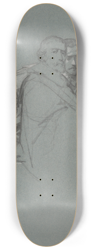 Nicaise De Keyser - The Sculptors Johannes van Mildert and Lucas Faydherbe 8.25 inch art skate deck