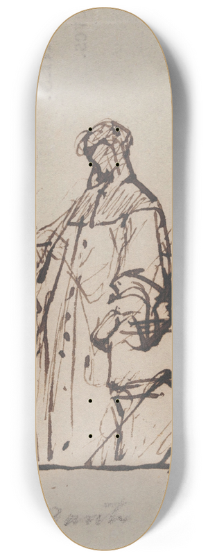 Nicaise De Keyser - The Writer Dante Alighieri 8.25 inch art skate deck Nicaise De Keyser - The Writer Dante Alighieri 8.25 inch art skate deck