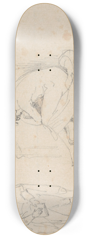 Nicaise De Keyser - Two Tombstones in Westminster Abbey 8.25 inch art skate deck