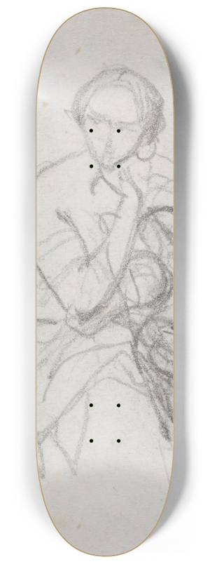 Nicaise De Keyser - Woman and Child 8.25 inch art skate deck