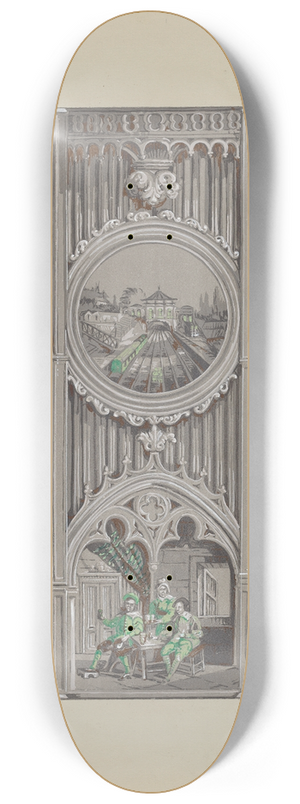 Nicholas Acampora - Wall Paper and Border 8.25 inch art skate deck