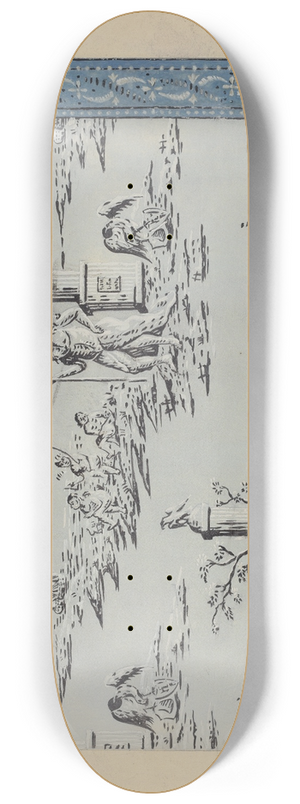 Nicholas Acampora - Wall Paper and Border 8.25 inch art skate deck