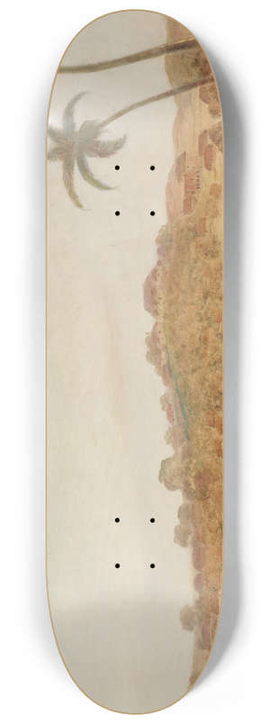 Nicholas Pocock - View of Barbados 8.25 inch art skate deck Nicholas Pocock - View of Barbados 8.25 inch art skate deck