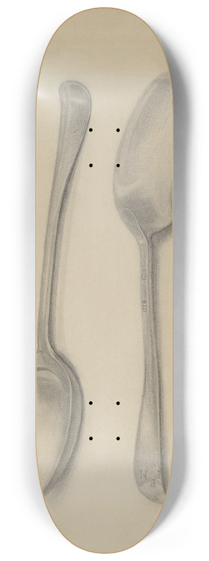 Nicholas Zupa - Two Silver Soup Spoons 8.25 inch art skate deck