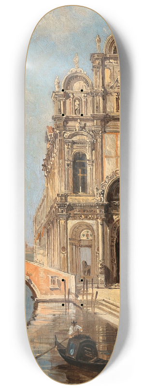 Antonietta Brandeis - Venice, a View of Campo Santi Giovanni e Paolo 8.25 inch art skate deck Antonietta Brandeis - Venice, a View of Campo Santi Giovanni e Paolo 8.25 inch art skate deck