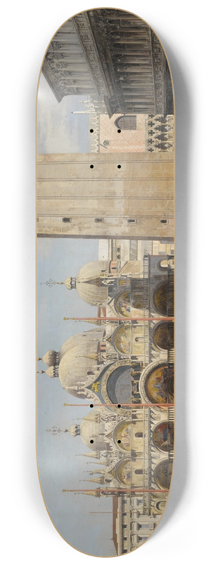 Antonietta Brandeis - Venice; A View ofthe Piazza San Marco 8.25 inch art skate deck