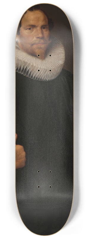 Nicolaes Eliasz. Pickenoy - Portrait of Pieter van Son (c. 1590-1654) 8.25 inch art skate deck