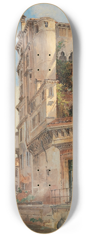 Antonietta Brandeis - Venice, Rio San Trovaso 8.25 inch art skate deck