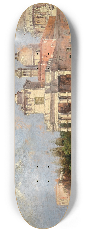 Antonietta Brandeis - Venice, Santa Maria della Salute with Old Dogana 8.25 inch art skate deck