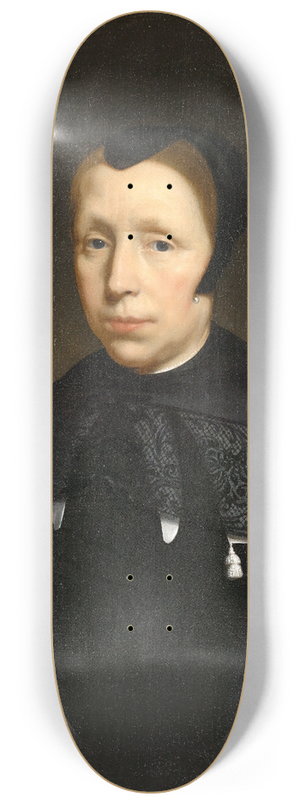 Nicolaes Maes - Portrait of a Widow 8.25 inch art skate deck