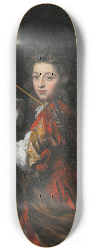 Nicolaes Maes - Portrait Of A Young Nobleman 8.25 inch art skate deck Nicolaes Maes - Portrait Of A Young Nobleman 8.25 inch art skate deck