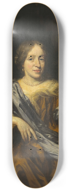 Nicolaes Maes - Portrait of Catharina Pottey, Sister of Willem and Sara Pottey 8.25 inch art skate deck