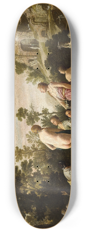 Nicolaes Moeyaert - Mercury and Herse 8.25 inch art skate deck Nicolaes Moeyaert - Mercury and Herse 8.25 inch art skate deck