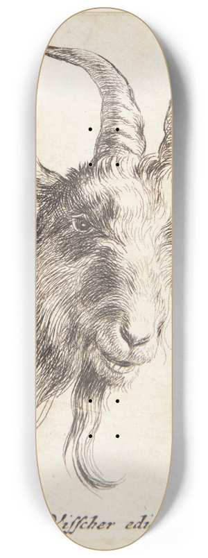 Nicolaes Pietersz. Berchem - Gedehoved vendt mod hjre 8.25 inch art skate deck