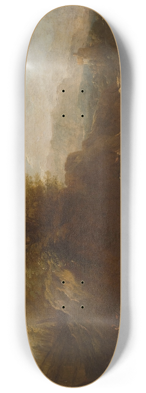 Nicolaes Pietersz. Berchem - Landscape with Animals and a Shepherd 8.25 inch art skate deck