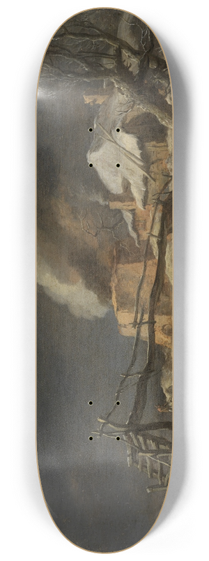 Nicolaes Pietersz. Berchem - Winterlandschaft mit Kalkofen 8.25 inch art skate deck