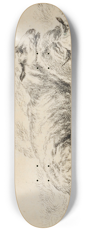 Nicolaes Pietersz. Berchem - Zwei liegende Schafe 8.25 inch art skate deck