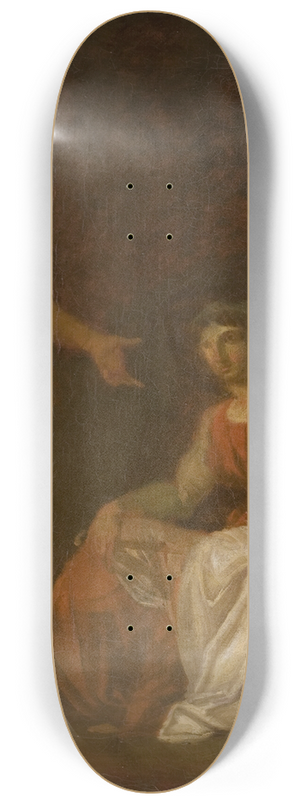 Nicolai Abildgaard - Apollo charging the Parcae to visit Ceres, who has fled from the Earth 8.25 inch art skate deck