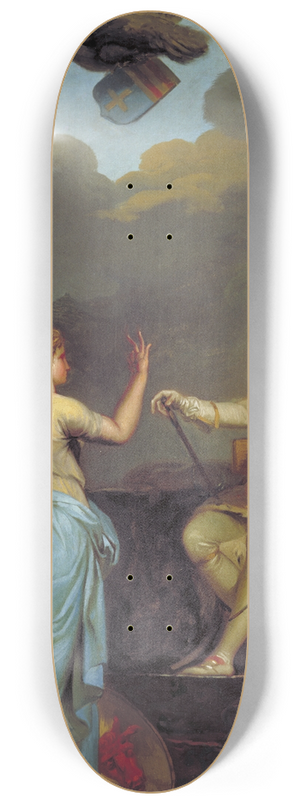 Nicolai Abildgaard - Christian VII Uniting The Ducal With The Royal Part Of Holstein In 1773 8.25 inch art skate deck Nicolai Abildgaard - Christian VII Uniting The Ducal With The Royal Part Of Holstein In 1773 8.25 inch art skate deck