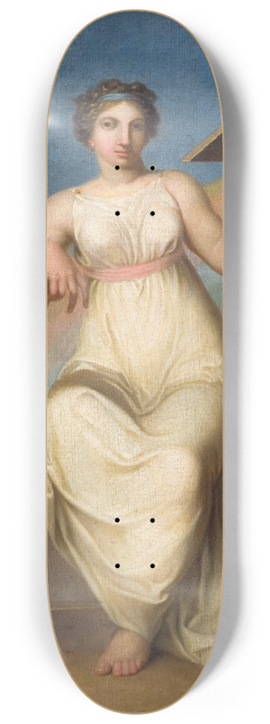 Nicolai Abildgaard - Jurisprudence. Allegorical Figure 8.25 inch art skate deck