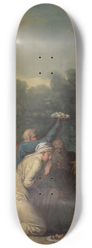 Nicolai Abildgaard - Niels Klim Receives the Homage of the Quamites 8.25 inch art skate deck